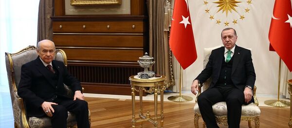 Cumhurbaşkanı Recep Tayyip Erdoğan, MHP Genel Başkanı Devlet Bahçeli - Sputnik Türkiye