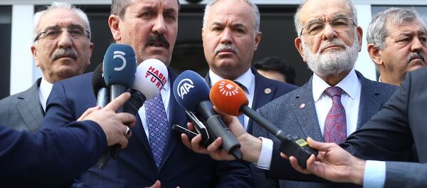 Mustafa Destici - Temel Karamollaoğlu - Sputnik Türkiye