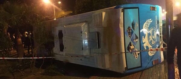Antalya'da askerleri taşıyan minibüs devrildi - Sputnik Türkiye