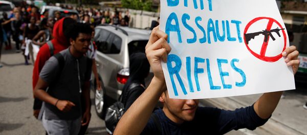 ABD Florida öğrenciler silah karşıtı protesto - Sputnik Türkiye