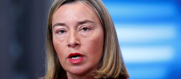 Avrupa Birliği'nin (AB) Dış İlişkiler ve Güvenlik Politikasından Sorumlu Yüksek Temsilcisi Federica Mogherini - Sputnik Türkiye