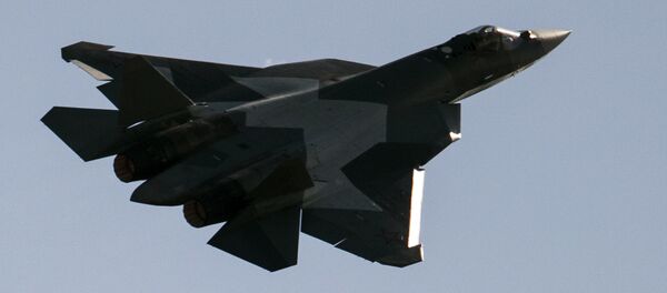 Rus Su-57 (Sukhoi T-50) Moskova Uluslararası Ordu Oyunları - Sputnik Türkiye