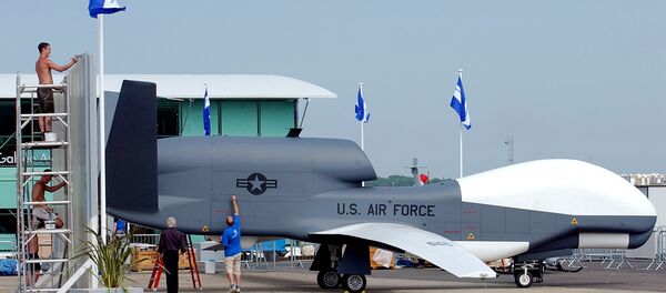 ABD yapımı RQ-4A Global Hawk tipi stratejik insansız hava aracı - Sputnik Türkiye