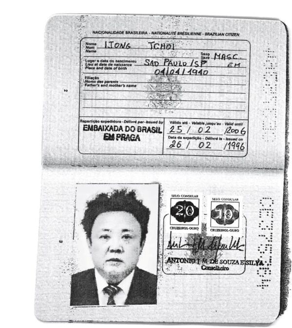 Kim Jong-Il için yapılmış sahte Brezilya pasaportu - Sputnik Türkiye