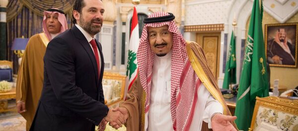 Suudi Arabistan Kralı Selman bin Abdulaziz- Lübnan Başbakanı Saad Hariri - Sputnik Türkiye