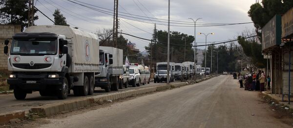 Kızılay insani yardım konvoyu - Sputnik Türkiye