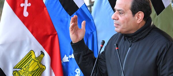 Mısır Cumhurbaşkanı Abdülfettah Sisi Kahire askeri akademi - Sputnik Türkiye