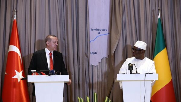 Cumhurbaşkanı Recep Tayyip Erdoğan, Mali Cumhurbaşkanı Kaita ile ortak basın toplantısı düzenledi - Sputnik Türkiye