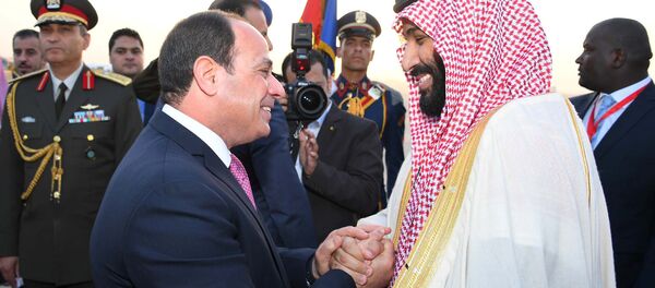 Suudi Arabistan Veliaht Prensi Muhammed bin Selman ile Mısır Cumhurbaşkanı Abdulfettah Sisi - Sputnik Türkiye