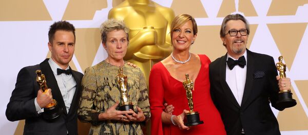 Sam Rockwell, Frances McDormand, Allison Janney and Gary Oldman - Oscar 2018 - Sputnik Türkiye