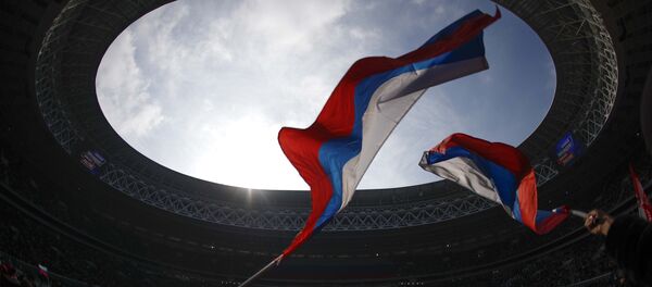 Putin miting Lujniki stadyumu Moskova - Sputnik Türkiye