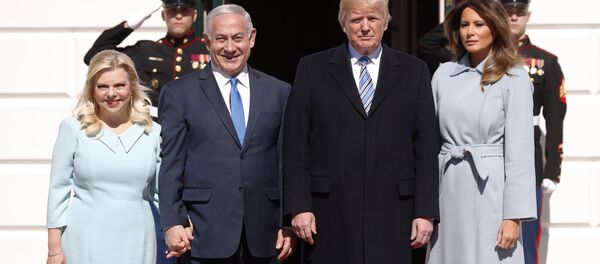 İsrail Başbakanı Benyamin Netanyahu ile ABD Başkanı Donald Trump - Sputnik Türkiye