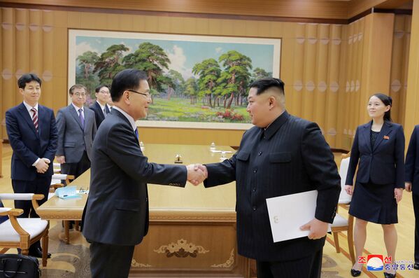 Heyet, Güney Kore Devlet Başkanı Moon-Jae-in'in yeni görüşmeler için Kim'i Güney'e davet ettiği mektubu da Kuzey Kore liderine teslim etti. KCNA'dan yapılan açıklamada  Kim'in mektup konusunda 'fikir teatisinde bulunduğu ve tatmin edici bir anlaşma yaptığı' belirtilerek bu konuda harekete geçilmesi talimatı verdiğini aktardı. Ancak talimatlar konusunda ayrıntı verilmedi. 1950-1953 savaşı sonrası barış anlaşması imzalamadıkları için hala teknik olarak savaşta sayılan Kuzey ve Güney Kore'nin liderleri 70 yılda sadece 2 kez bir araya gelmişti. - Sputnik Türkiye