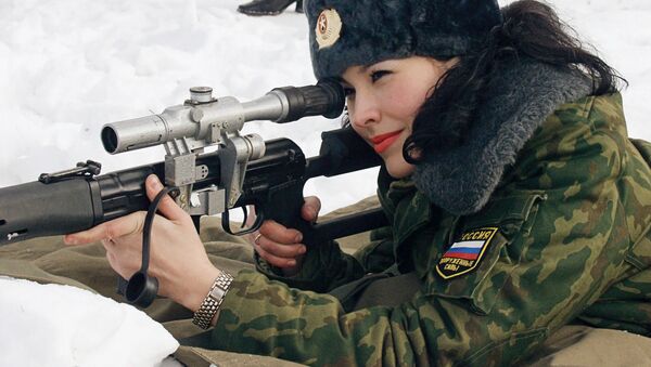 Çeşitli ülkelerin silahlı kuvvetlerinde kadın askerler - Sputnik Türkiye