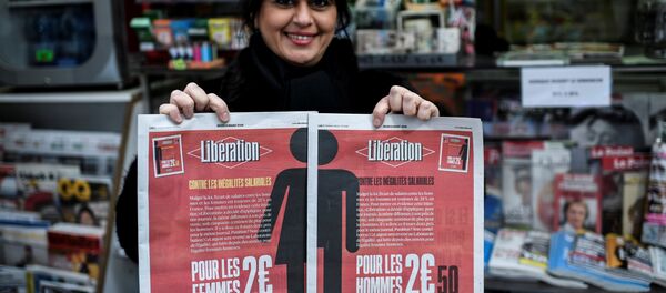 Liberation gazetesinin 8 Mart Dünya Kadınlar Günü özel sayısı - Sputnik Türkiye