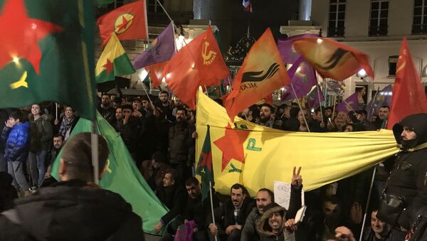 Paris’te Afrin protestosu (arşiv) - Sputnik Türkiye