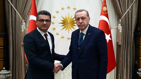 Recep Tayyip Erdoğan -Tufan Erhürman - Sputnik Türkiye