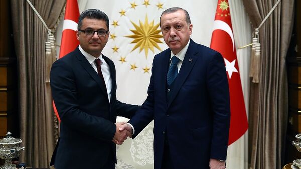 Recep Tayyip Erdoğan -Tufan Erhürman - Sputnik Türkiye