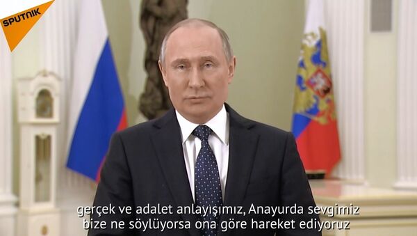 Putin, başkanlık seçimleri öncesi Rus halkına seslendi - Sputnik Türkiye