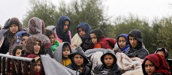Afrin siviller kaçış - Sputnik Türkiye