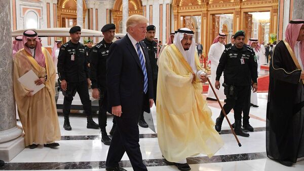 ABD Başkanı Donald Trump-Suudi Kralı Selman bin Abdülaziz - Sputnik Türkiye