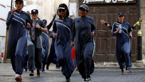8 Mart 2018 Suudi Arabistan Cidde kadınlar maraton - Sputnik Türkiye
