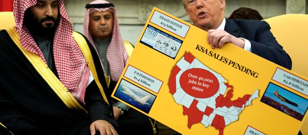 ABD Başkanı Donald Trump Suudi Arabistan Veliaht Prens Muhammed bin Selman Beyaz Saray Oval Ofis 20 Mart 2018 - Sputnik Türkiye