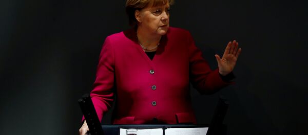 Almanya Başbakanı Angela Merkel mecliste yeni hükümet programını tanıtıyor, 21 Mart 2018 - Sputnik Türkiye