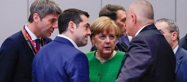 AB zirvesi 23 Şubat 2018 Angela Merkel Aleksis Çipras Boyko Borisov - Sputnik Türkiye