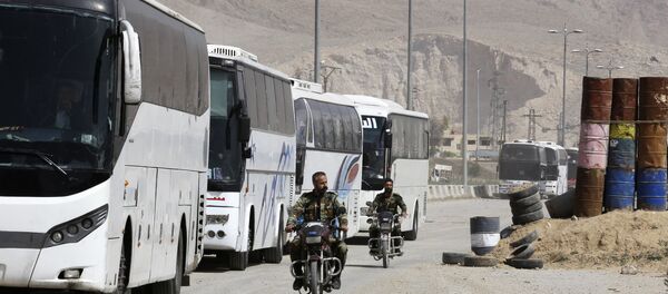 Doğu Guta Haresta Ahrar-uş Şam tahliye - Sputnik Türkiye