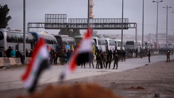 Doğu Guta- Militan- Tahliye - Sputnik Türkiye