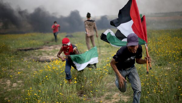 Gazze İsrail sınırı protesto çatışma - Sputnik Türkiye