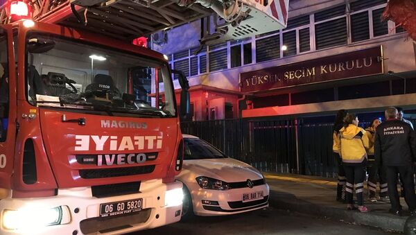 YSK'da yangın çıktı - Sputnik Türkiye