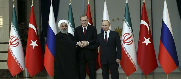 Erdoğan-Putin-Ruhani - Sputnik Türkiye