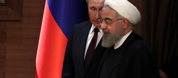 Rusya Devlet Başkanı Vladimir Putin- İran Cumhurbaşkanı Hasan Ruhani - Sputnik Türkiye