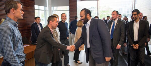 Muhammed bin Selman, Google şirketi, Silikon Vadisi, Kaliforniya, ABD, 6 Nisan 2018 - Sputnik Türkiye