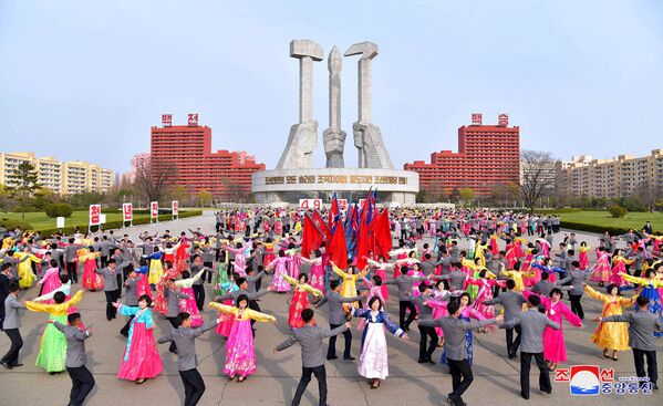 Kuzey Kore'deki etkinliklerden görüntüler - Sputnik Türkiye