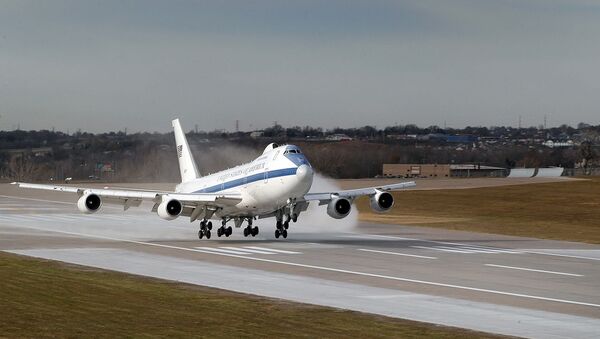 Boeing E-4B landing at Offutt AFB, Nebraska. - Sputnik Türkiye