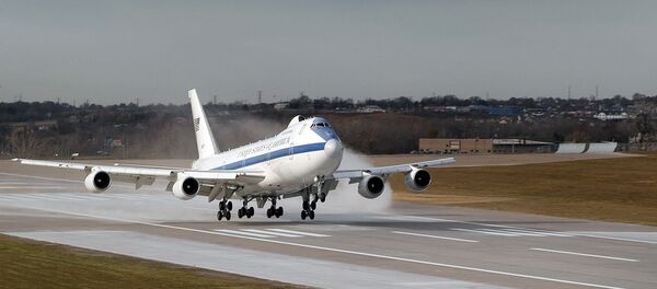 Boeing E-4B landing at Offutt AFB, Nebraska. - Sputnik Türkiye