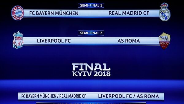 Bayern Münih ile Real Madrid, Liverpool ile Roma eşleşti - Sputnik Türkiye