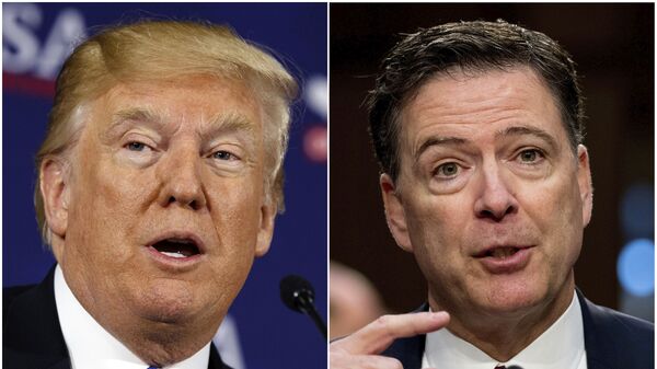 ABD Başkanı Donald Trump-Eski FBI Direktörü James Comey - Sputnik Türkiye