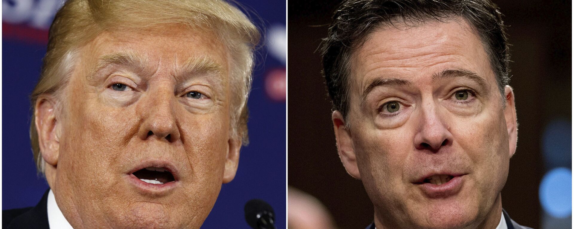 ABD Başkanı Donald Trump-Eski FBI Direktörü James Comey - Sputnik Türkiye, 1920, 26.09.2025
