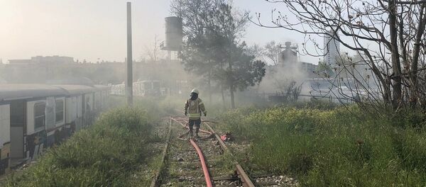 Haydarpaşa Garı, vagon yangın - Sputnik Türkiye