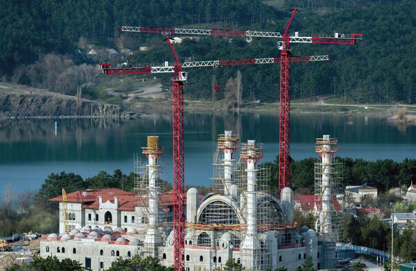 Simferopol'de Cuma Camii inşaatı - Sputnik Türkiye