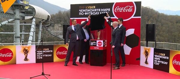 2018 FIFA Dünya Kupası’nın sembolü, Soçi’de törenle karşılandı - Sputnik Türkiye