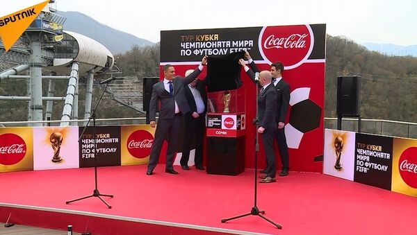 2018 FIFA Dünya Kupası’nın sembolü, Soçi’de törenle karşılandı - Sputnik Türkiye