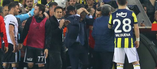 Fenerbahçe-Beşiktaş derbisinde Şenol Güneş yaralandı - Sputnik Türkiye