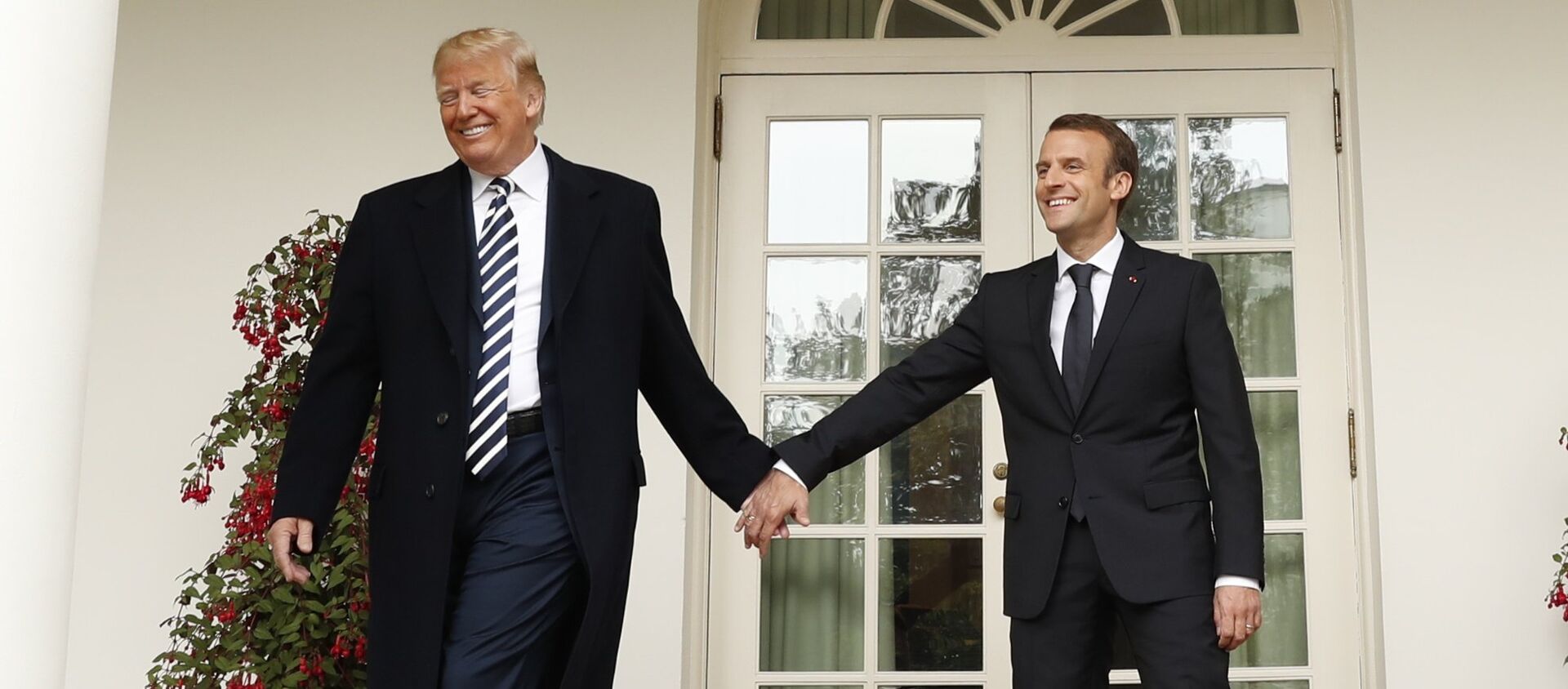 ABD Başkanı Donald Trump- Fransa Cumhurbaşkanı Emmanuel Macron - Sputnik Türkiye, 1920, 07.06.2018