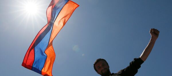 Ermenistan'daki gösteriler - Sputnik Türkiye