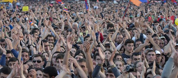 Ermenistan-muhalefet destekçileri - Sputnik Türkiye